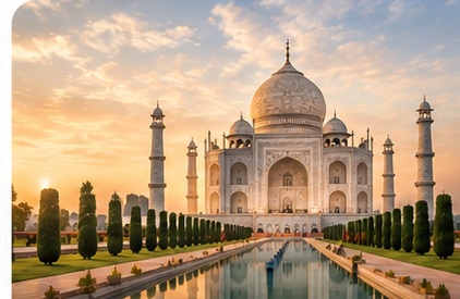 Delhi and Agra